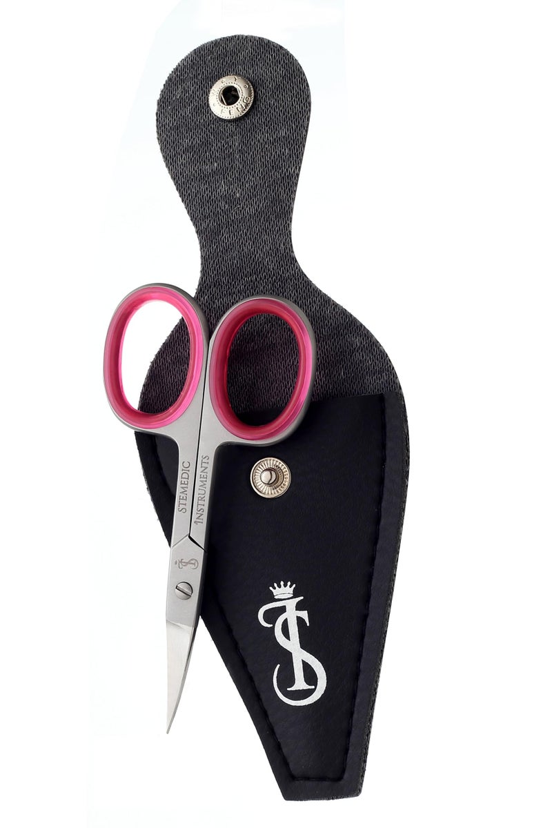 Stemedic Instruments Nail Scissors Curved Eyebrow Scissors for Nail, Cuticle, Eyelashes, Nose Hair, Mustache and Beard - Manicure and Pedicure Small Scissors for Men and Women - Image 4