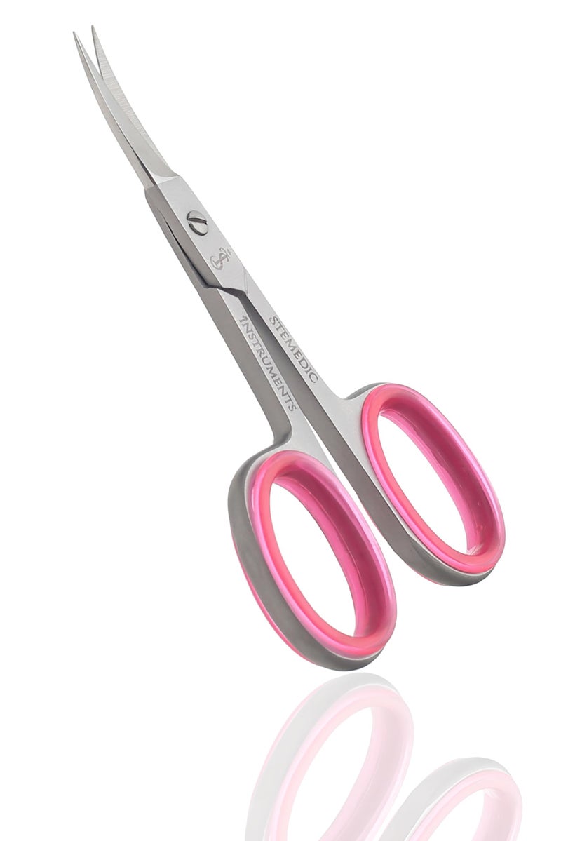 Stemedic Instruments Nail Scissors Curved Eyebrow Scissors for Nail, Cuticle, Eyelashes, Nose Hair, Mustache and Beard - Manicure and Pedicure Small Scissors for Men and Women - Image 5