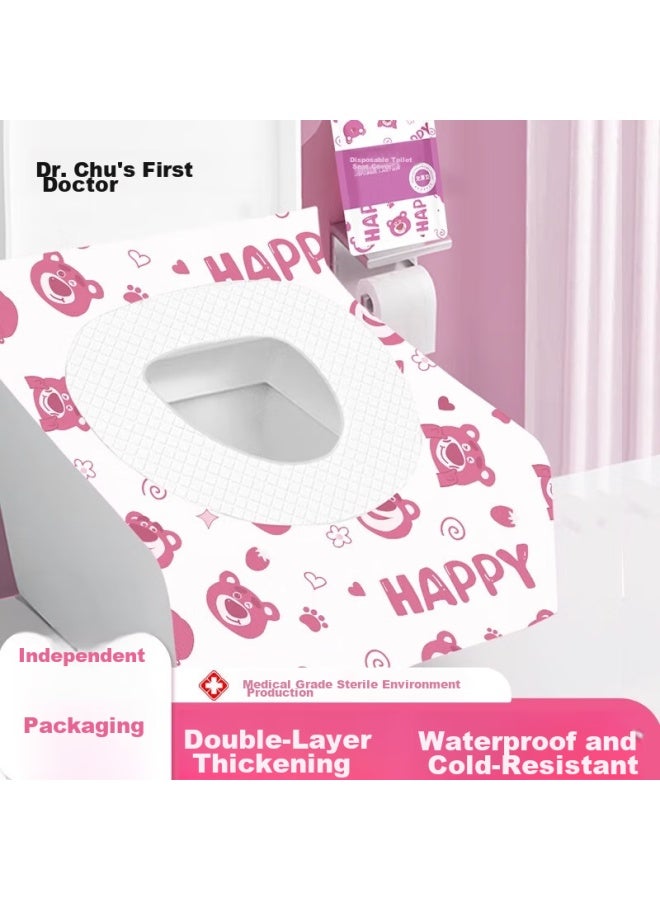 DR.CHU Dr.chu Disposable Toilet Seat Cover, Full Coverage, Travel Accessory, For Pregnant Women And Postpartum Use, Thickened, For Travel, Hotel Stays, And Special Use - Image 4