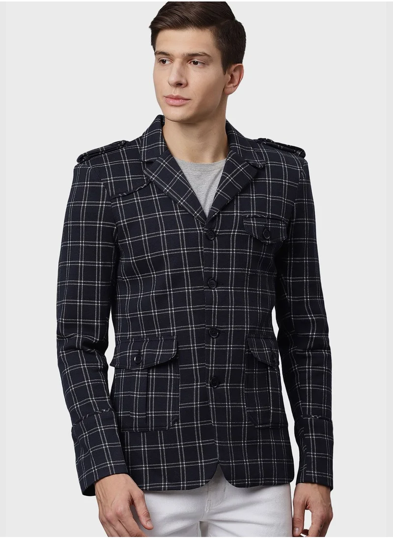 Campus Sutra Checkered Jacket