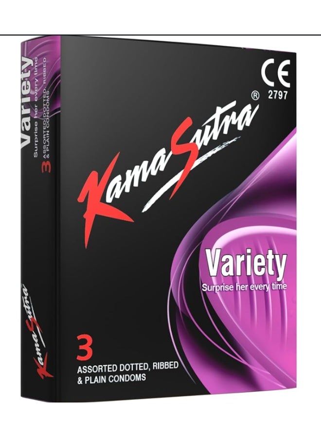 Kamasutra Kama Sutra Condom Variety 3'S
