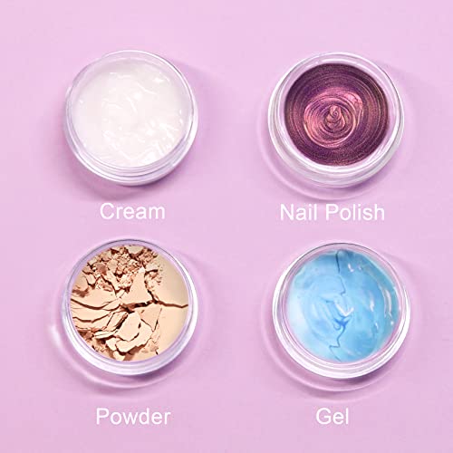 SumDirect 5 Gram Cosmetic Containers - 100Pcs Sample Jars with Lids, Small Plastic Makeup Sample Containers with 10Pcs Organza Bags and a Scoop - Image 5