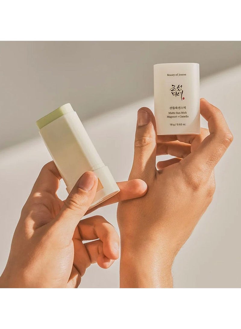 بيوتي اوف جوسون عصا الشمس غير اللامعة Mugwort Camelia SPF 50 PA 0.63 أونصة سائلة - Image 2
