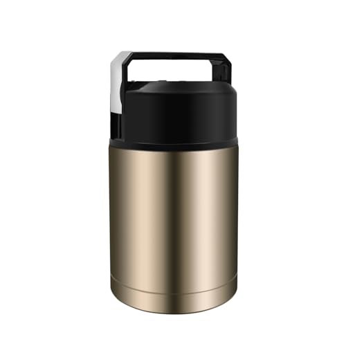 Zalaxt 35oz Soup Thermos Stainless Steel Thermos for Hot Food Wide Mouth Food Thermos Jar Insulated Lunch Container Leak Proof Vacuum Thermal Flaskgold - Image 1