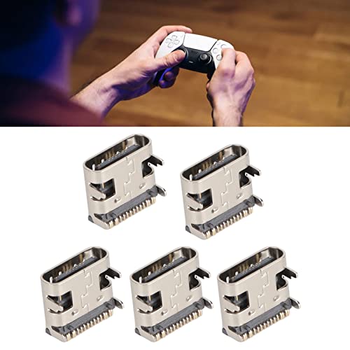 Yoidesu 5PCs Replacement Charging Port Assembly for Controller, Repair Part USB C Adaptor Charger Socket - Image 5