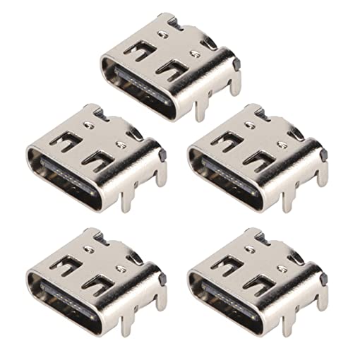 Yoidesu 5PCs Replacement Charging Port Assembly for Controller, Repair Part USB C Adaptor Charger Socket - Image 1