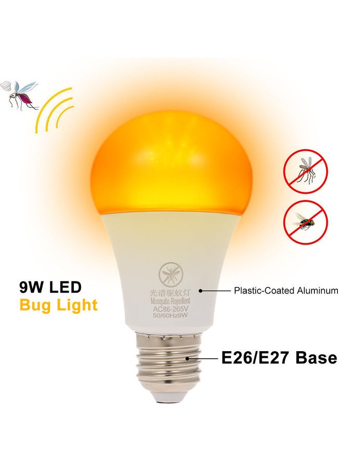 Loquat Yellow LED Bug Light Bulb White 11.50 x 6.00 x 6.00centimeter - Image 1