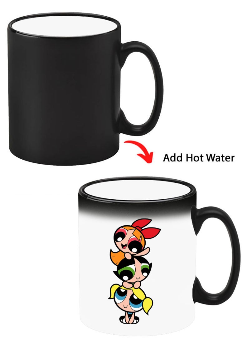Theodor Color Changing Heat Sensitive Ceramic Mug, Image Revealed When HOT Liquid is Added! Powerpuff - Image 1