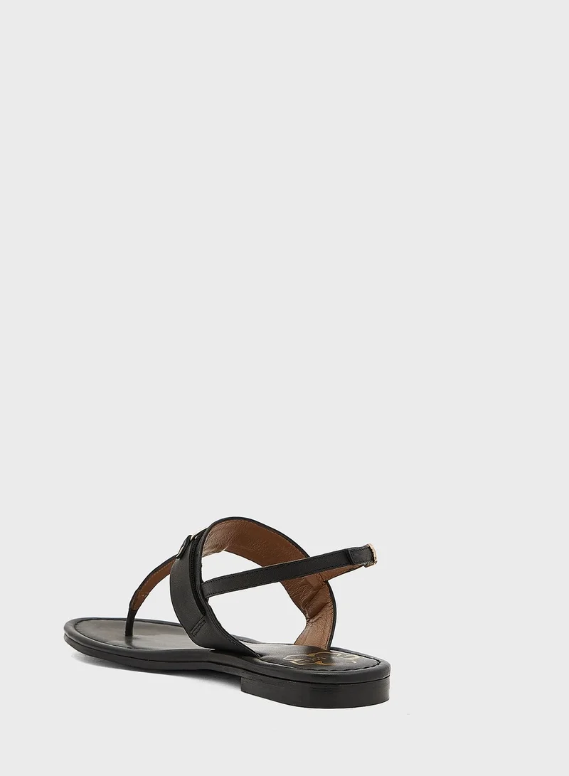 Ted Baker Leather Toe Post Flat Sandal