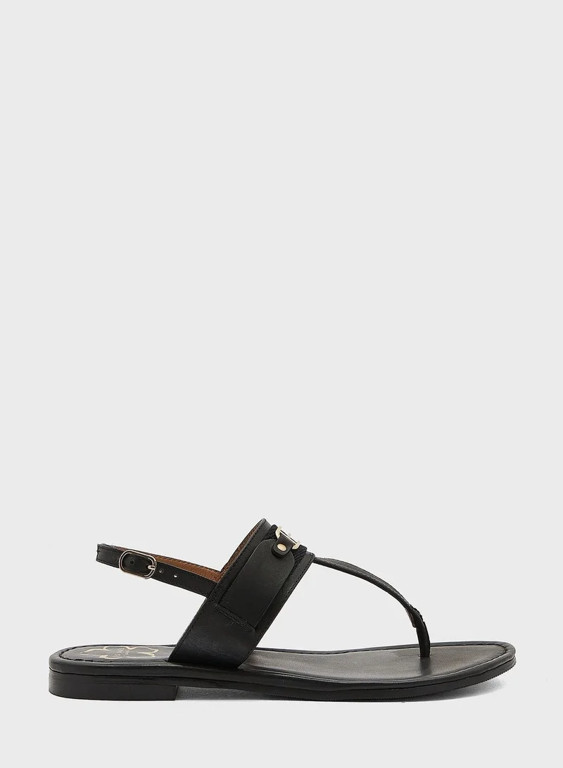 Ted Baker Leather Toe Post Flat Sandal