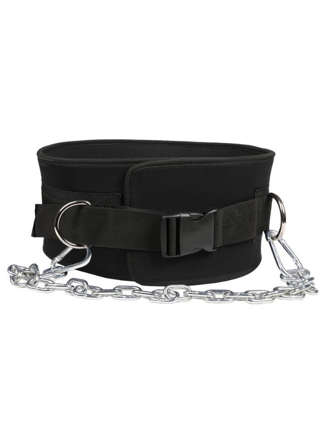 HUMJO Weighted Dip Belt with Chain — Men's Adjustable Fitness, Weightlifting, and Squat Training Belt for Gym Strength Training - Image 3