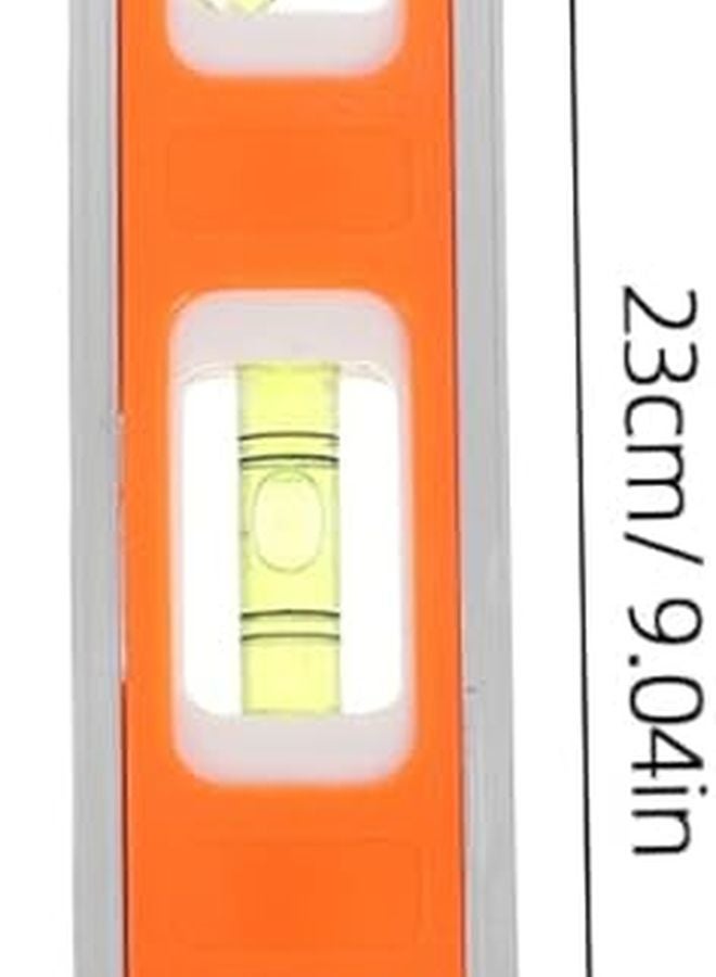 Mini Aluminum Alloy Level Tool with Bubble Vials for Construction Engineering Compact Shock Resistant Design - Image 3