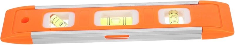 Mini Aluminum Alloy Level Tool with Bubble Vials for Construction Engineering Compact Shock Resistant Design - Image 1