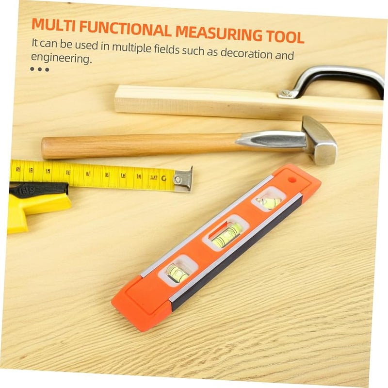 Mini Aluminum Alloy Level Tool with Bubble Vials for Construction Engineering Compact Shock Resistant Design - Image 5