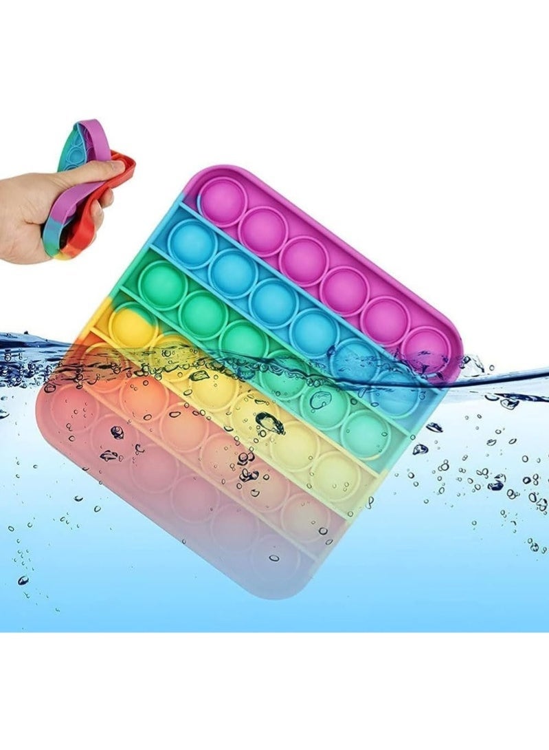 4 Pack Bubble Pop It Fidget Toy Set, Sensory Game for Kids and Adults, Suitable for Autism and Special Needs Stress Relief with 4 Shapes Heart, Circle, Octagon and Square (Random Color) - Image 5