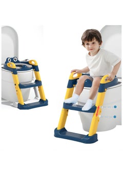 ARNOTEC Adjustable Toddler Toilet Potty Chair for Kids Training Seat With Soft Cushion And Sturdy Non-Slip Step Stool Ladder  - Image 1