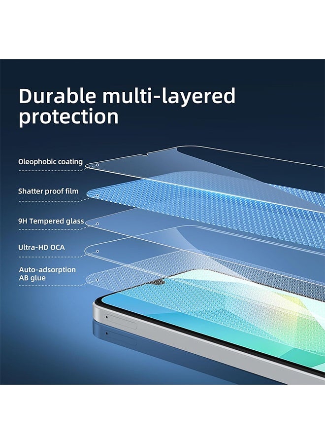 Lemon 2 Pcs Screen Protector Designed for Samsung Galaxy A56 5G Tempered Glass, No Bubbles, Anti Scratch, Easy to Install - Image 3