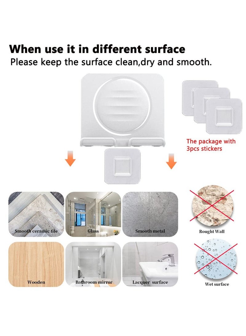 Excefore Shower Phone Holder Multi Functional Removable Lazy Cellphone Holding Tool Universal Adjustable Waterproof Cellphone Stand Tablet Wall Mount Self Adhesive for Bathroom Bedroom Kitchen - Image 5