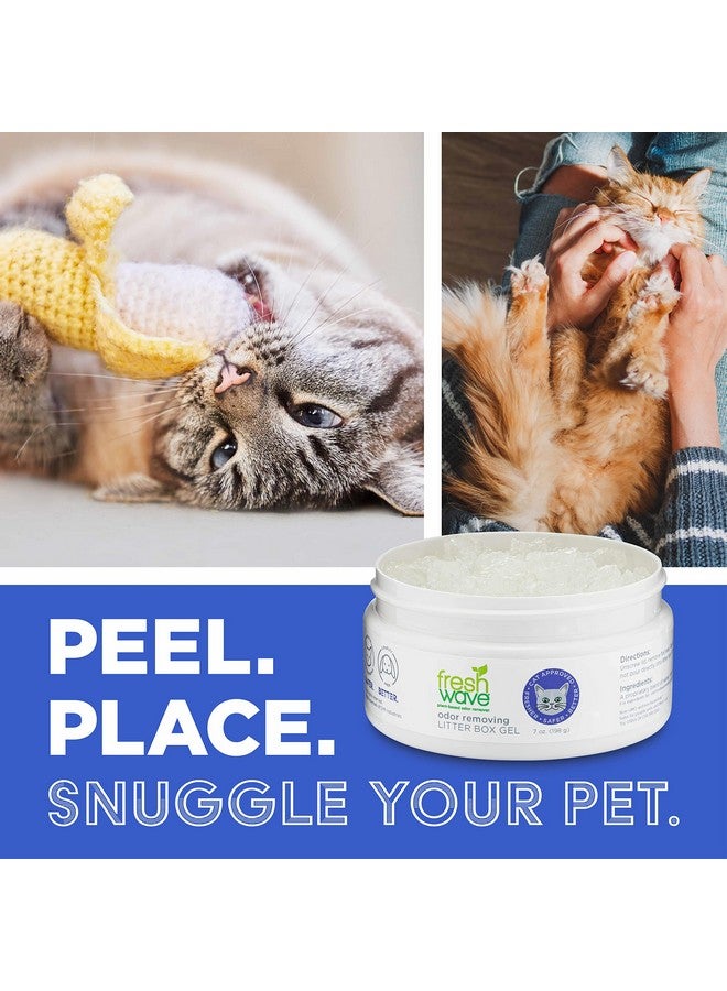 فريش ويف جل إزالة الروائح من صندوق القمامة، 7 أونصة | مزيل الروائح الكريهة للحيوانات الأليفة | ماص الروائح الكريهة للمنزل | تخفيف الروائح الكريهة بشكل أكثر أمانًا | مزيل الروائح الكريهة الطبيعي من أصل نباتي - Image 4