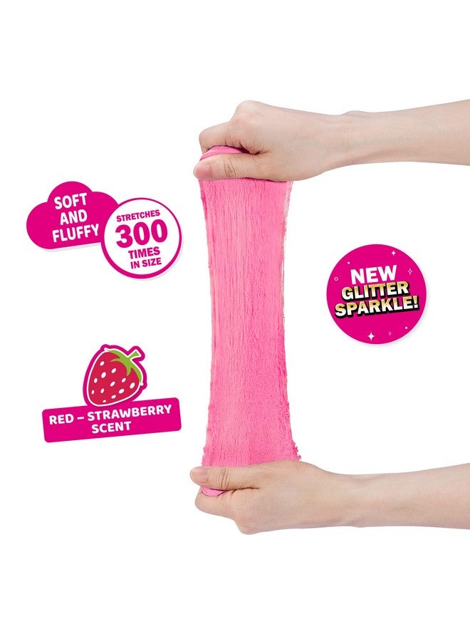 ZURU Oosh Oosh Cotton Candy Large Foil Bag 100G (Strawberry) By Zuru, Fluffy Slime, Stretch Slime, Grows 3000% In Size, Slime For Girls And Kids (Pink) - Image 3