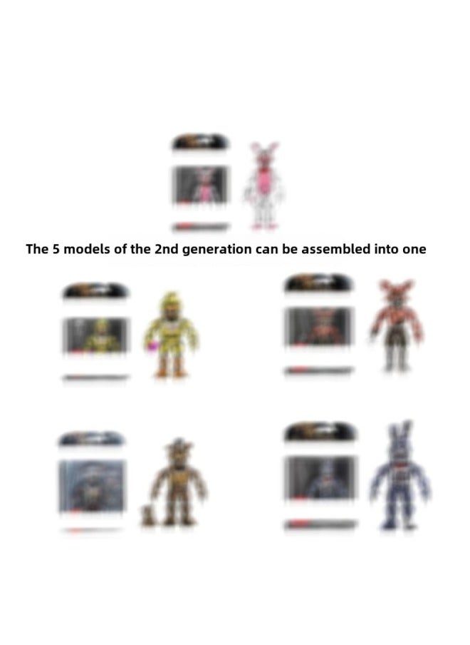 Generic - 1 Teddy Bear 1 Generation Bear Hand-held 2 Generation Bear Hand-held Security Vulnerabilities Can Be Assembled-Color:Dream Set Cannot Be Assembled - Image 1