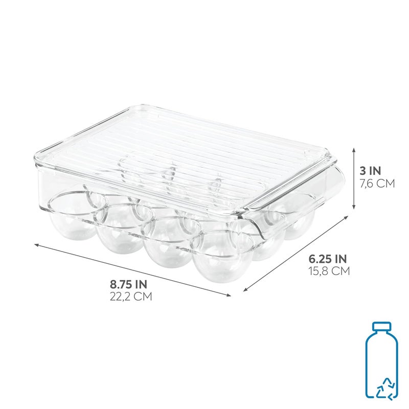 InterDesign Fridge Binz Egg Holder Small Clear - Image 2