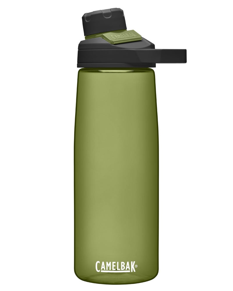 CamelBak Chute Mag BPA Free Water Bottle with Tritan Renew - Magnetic Cap Stows While Drinking, 25oz, Olive - Image 1