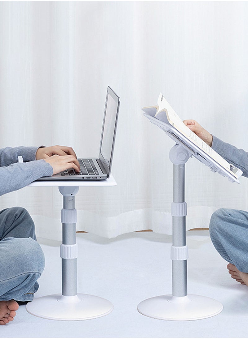 Jourvent - Floor-Standing Book Stand, Standing Laptop Projector Recipe Tablet Stand for Display, Height & Flat Plate Adjustable for Podium Stand - Image 1
