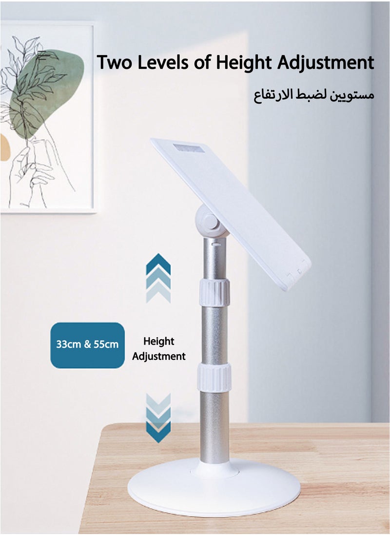 Jourvent - Floor-Standing Book Stand, Standing Laptop Projector Recipe Tablet Stand for Display, Height & Flat Plate Adjustable for Podium Stand - Image 1
