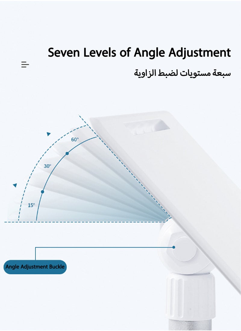Jourvent - Floor-Standing Book Stand, Standing Laptop Projector Recipe Tablet Stand for Display, Height & Flat Plate Adjustable for Podium Stand - Image 1