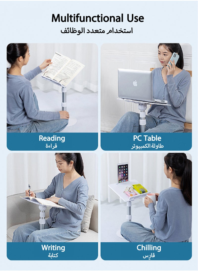 Jourvent - Floor-Standing Book Stand, Standing Laptop Projector Recipe Tablet Stand for Display, Height & Flat Plate Adjustable for Podium Stand - Image 1