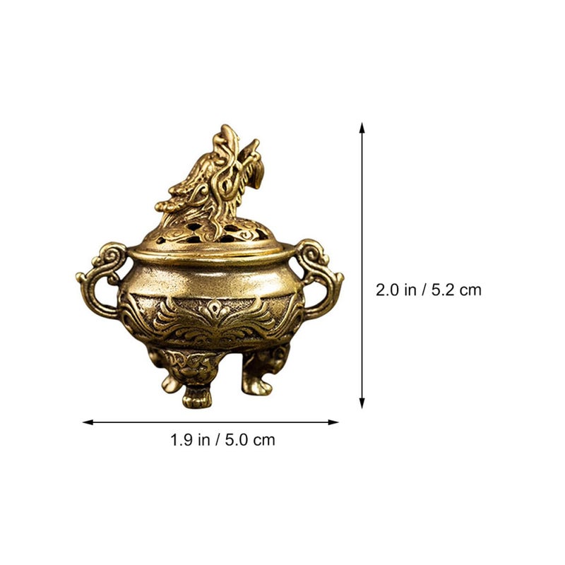 Brass Tripod Incense Burner Holder For Cone Coil Home Decor Aromatherapy - Image 3