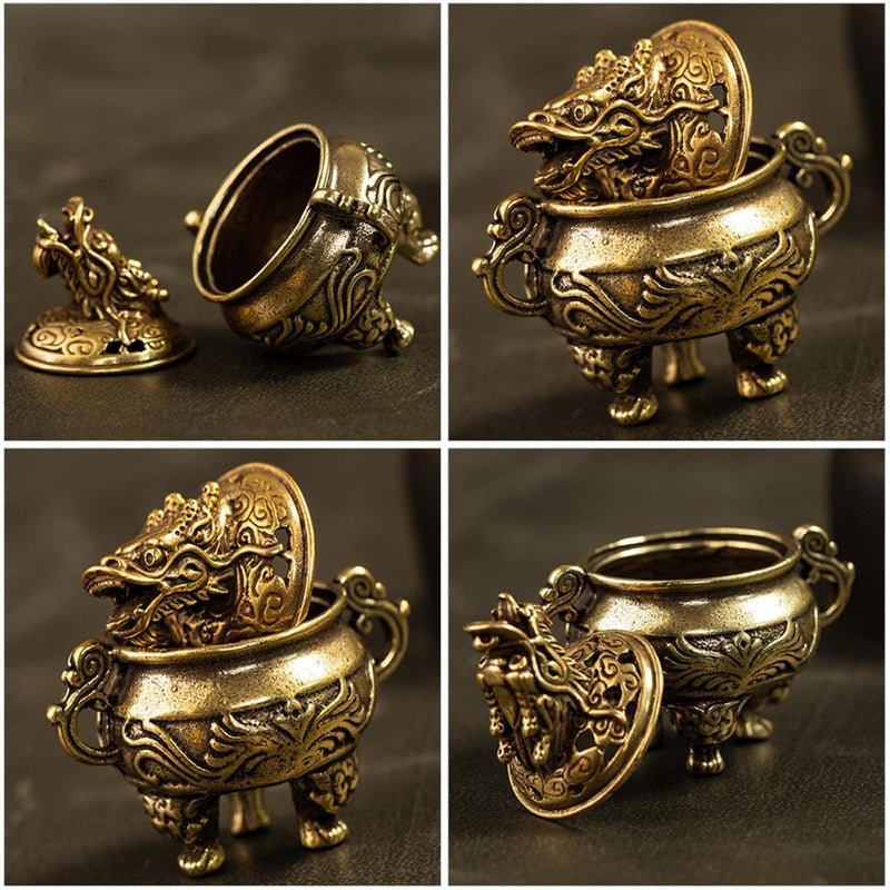 Brass Tripod Incense Burner Holder For Cone Coil Home Decor Aromatherapy - Image 5