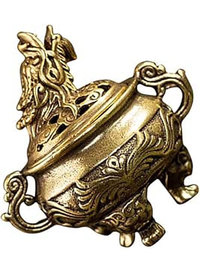 Brass Tripod Incense Burner Holder For Cone Coil Home Decor Aromatherapy - Image 1