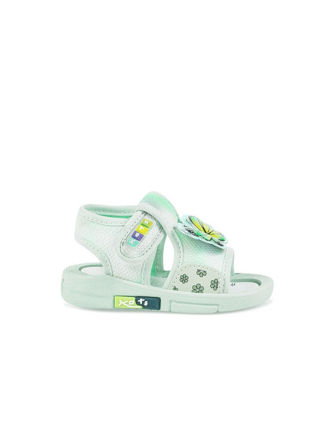 KATS Kids Green Comfort Sandals with Butterfly Design - Image 4