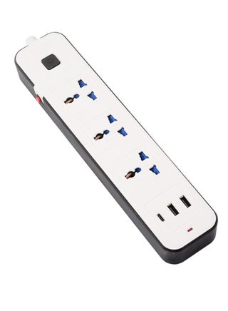 3 AC Outlet and 2USB+1Type C