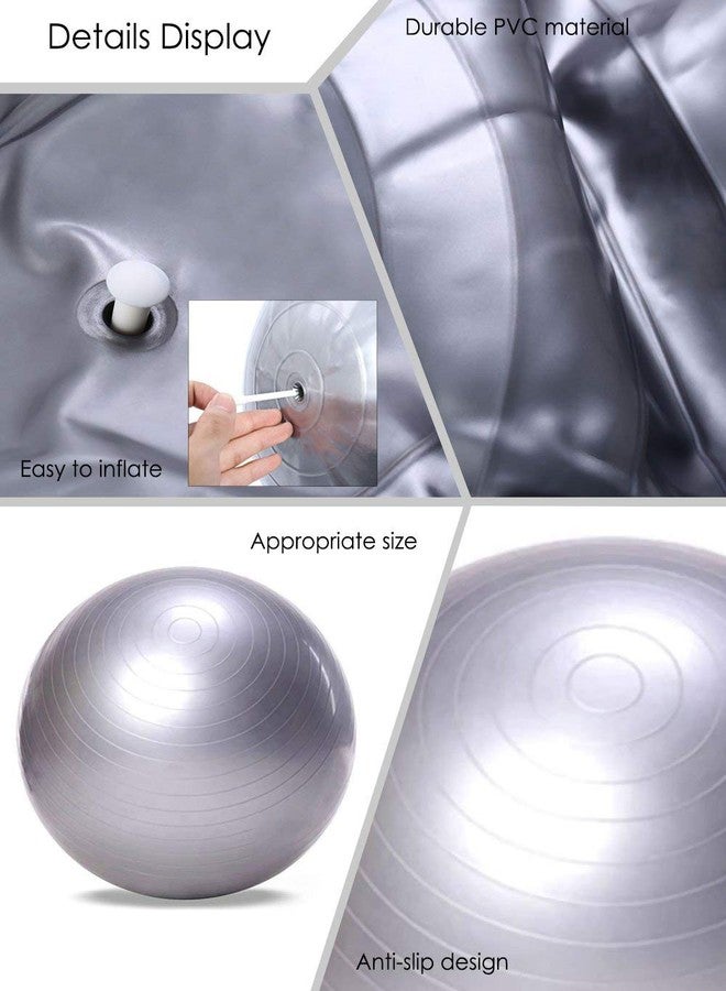 Relieftoᵀᴹ Yoga Fitness Ball 65 cm Utility Yoga Balls Anti Burst Yoga Ball Fitness Gym Exercise Yoga Ball - Image 2