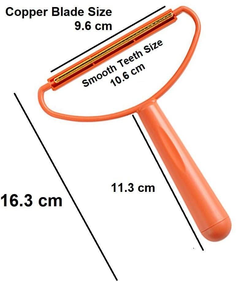 RBGIIT Plastic Pet Hair Remover Brush Copper Blade Manual Lint Remover Lint Shaver Dog Cat Hair Remover for Carpet Clothes Furniture Couch Sofa Bed Sheet Car Sheet Multicolor 1 - Image 2