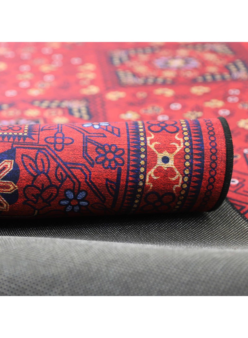 Alkaffary Carpet Bashayer, practical and durable, easy to clean and available in multiple sizes, Red - Image 3