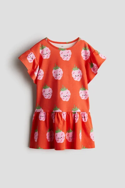 H&M Flutter-sleeved cotton dress