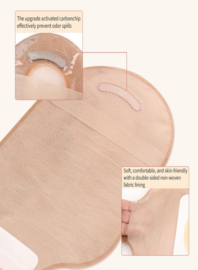 DERAYMI 22 PCS Ostomy Supplies 2 Piece Colostomy Bags, Two Piece Drainable Ostomy Pouch with Hook-and-Loop Closure for Ileostomy Stoma Care, Cut-to-Fit (16 x Bags+6 x Barriers - Image 4
