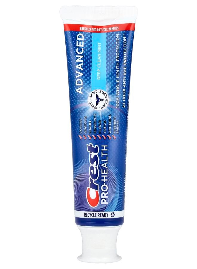 Crest Pro-Health Advanced Fluoride Toothpaste Deep Clean Mint 5.1 oz (144 g)