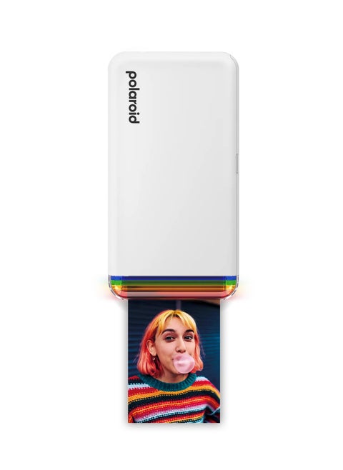 Polaroid Hi-Print Gen 2 White Portable Pocket Photo Printer Made in Korea 2x3 Inch Sticky-Back Paper Bluetooth Wireless Printing for iOS & Android Compact Dye Sublimation Mini Printer for Instant Mobile Photos