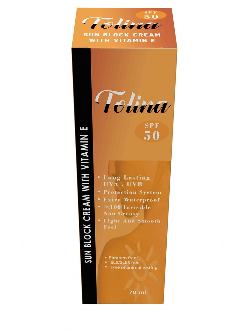 Tolina sun block Spf 50 cream 70 ml