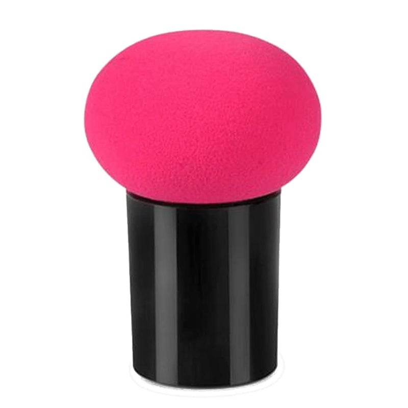 Makeup Foundation Powder Puff with Handle | Stick Beauty Blender Cosmetic Sponges - Blender Sponge Face Brush Used Powders (Colour May Vary) (Pack of 1)