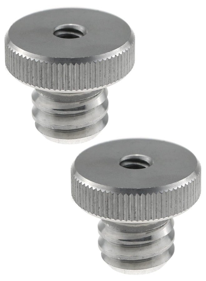 LUORNG 2pcs Aluminum Alloy 1/4" to 5/8" Threaded Screw Adapter for Tripod Laser Level Adapter - Image 1