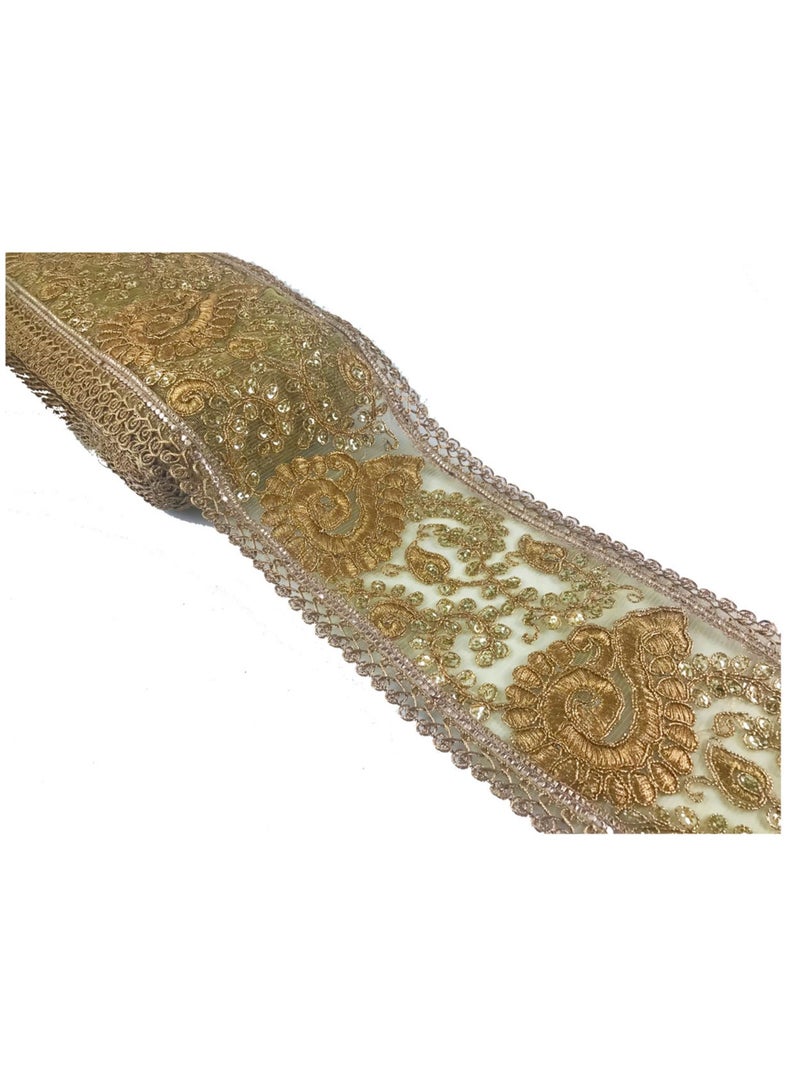 Magnificent Gold, 9.5 yards, Sewing Lace Trim - Image 1