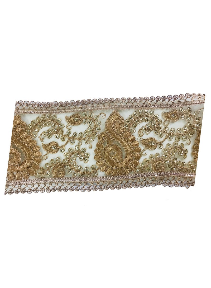 Magnificent Gold, 9.5 yards, Sewing Lace Trim - Image 2