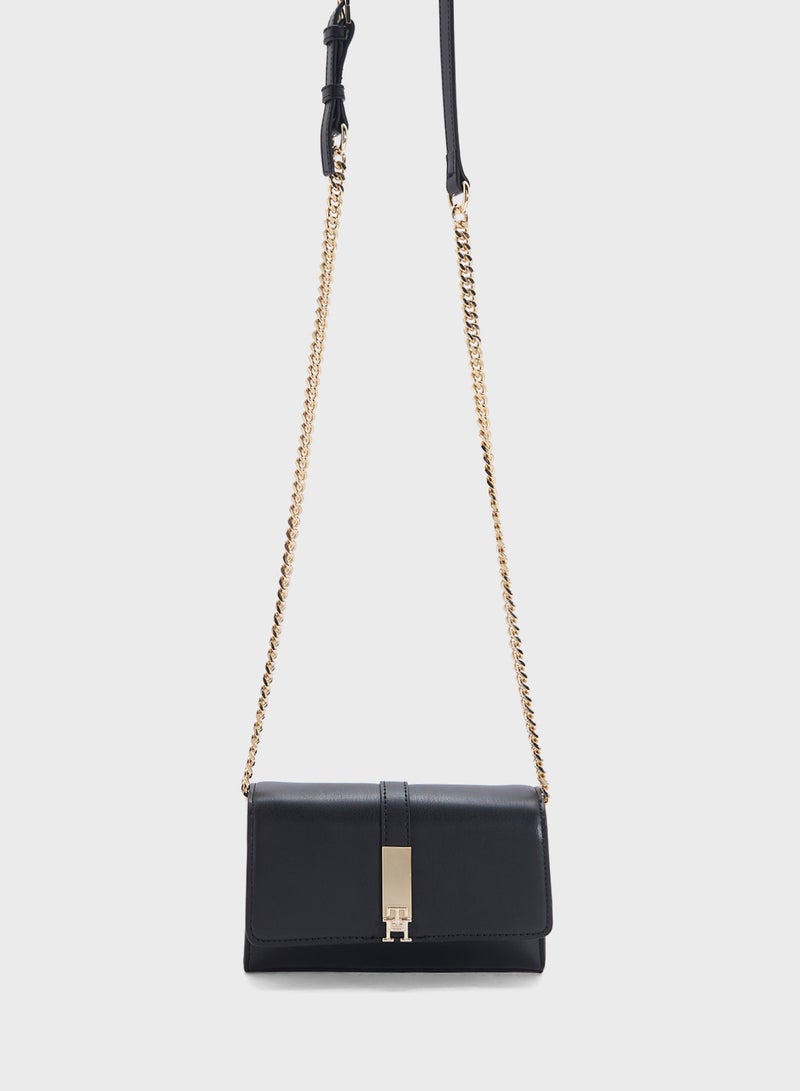 تومي هيلفيغر حقيبة كروس بودي ميني هيريتيج بسلسلة - Image 1