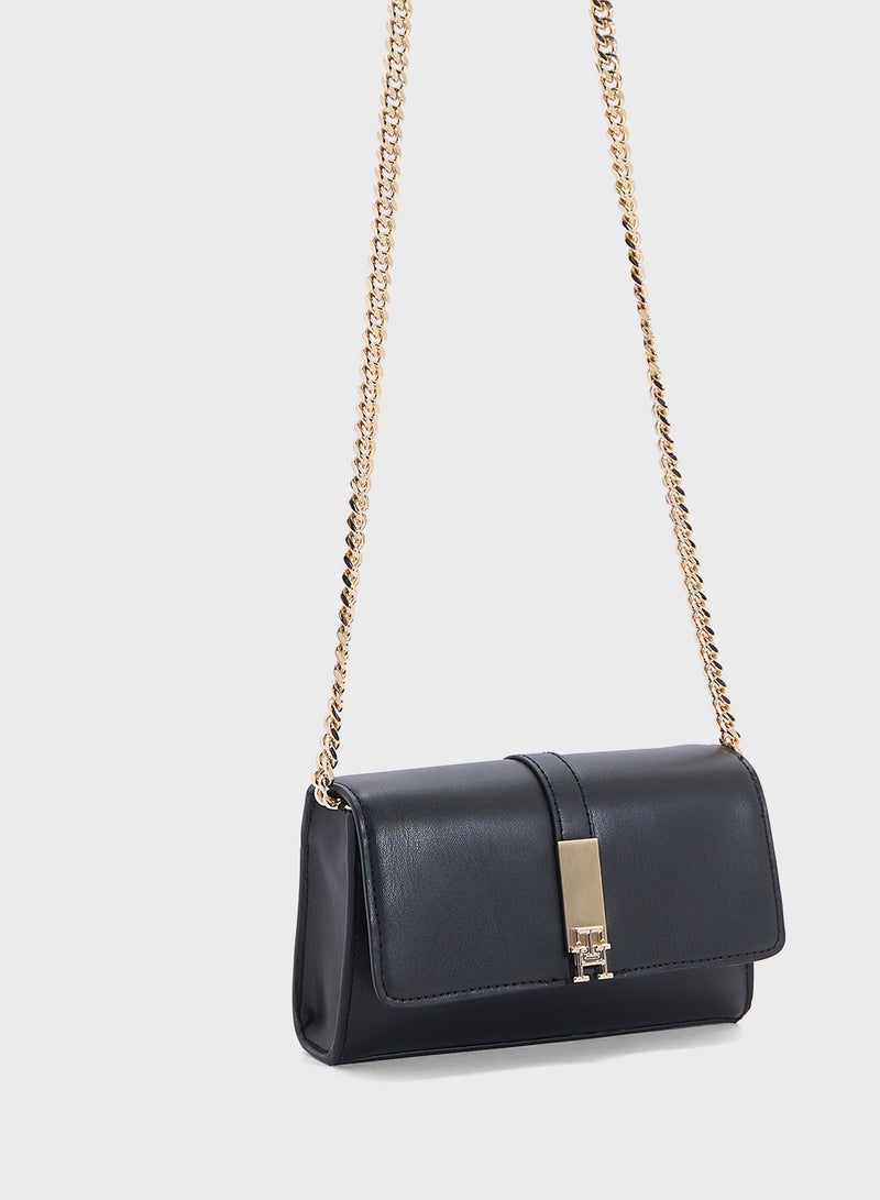 تومي هيلفيغر حقيبة كروس بودي ميني هيريتيج بسلسلة - Image 3